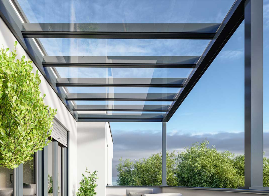 Şüşə tavan sistemləri